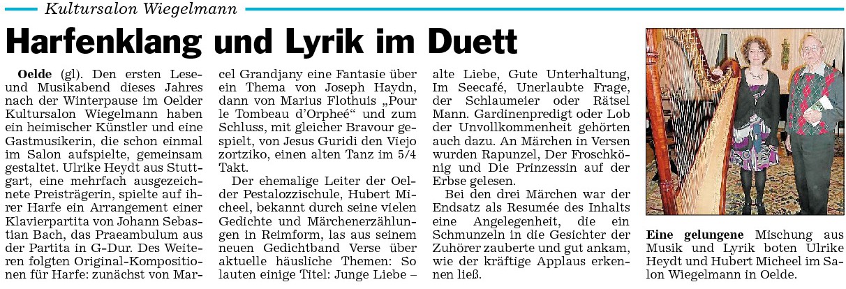 Pressbericht zum 25.03.2011