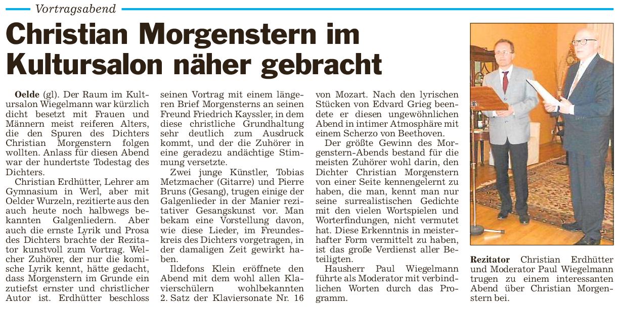 Presse Morgenstern 28.3.2014