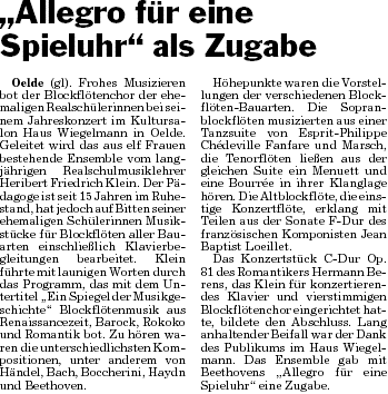 Pressebericht 12.11.09