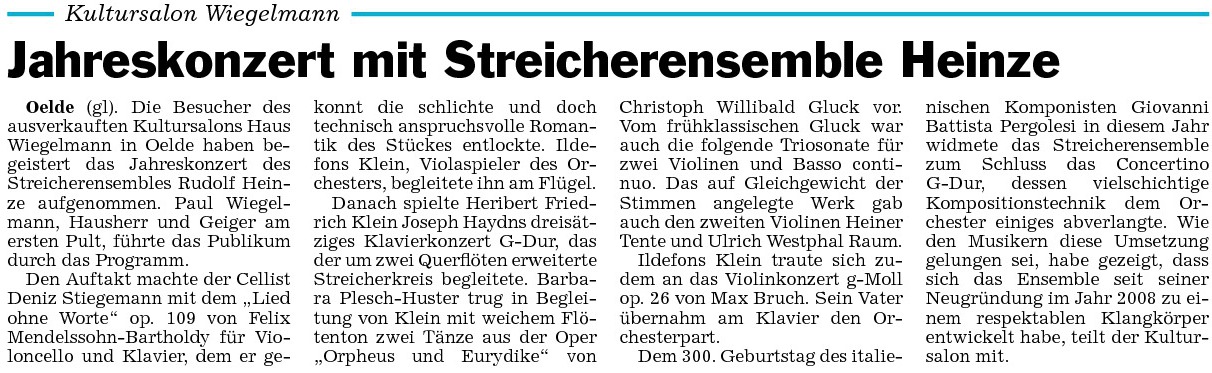 Pressebericht 21.11.2010